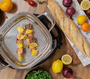  Zwiebel Crostini Lachs Garnelenspieße