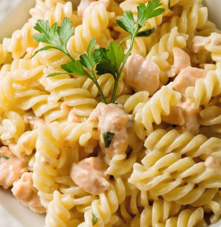 Gratin de pâtes au saumon AMC